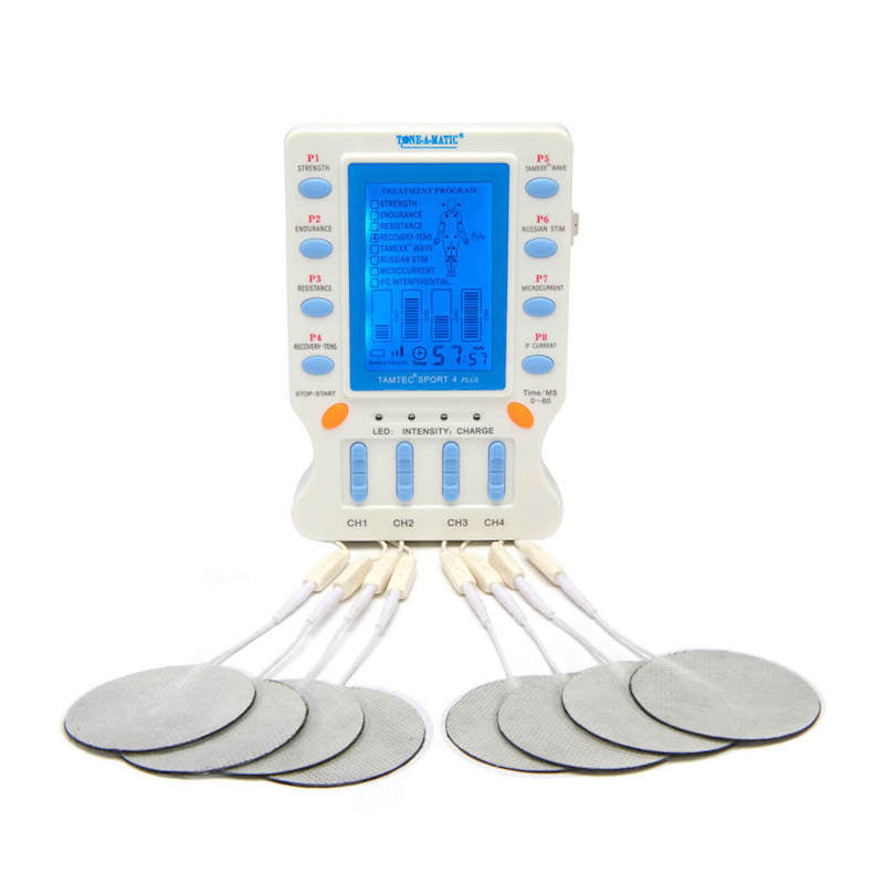 EMS Electric Muscle Therapy Stimulator 4 Output Channel Tens Unit